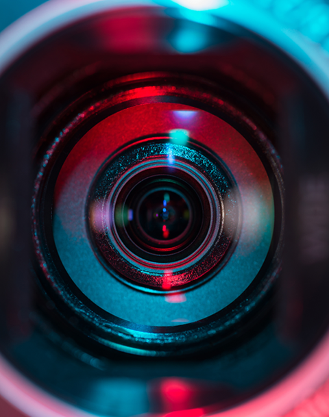 Video production camera lens